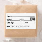 Food Safety Date Record Keeping Etiket (Insitu)
