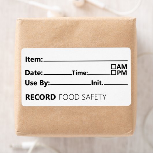Food Safety Date Record Keeping Etiket (Insitu)
