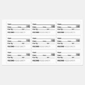 Food Safety Date Record Keeping Labels (Vel)