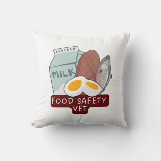Food Safety Vet–Veterinary Food Inspection Design Kussen