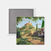 Food Scene Kaas en Knoflook Magneet (Voorkant / Achterkant)