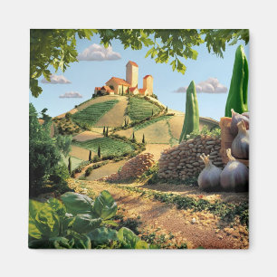 Food Scene Kaas en Knoflook Magneet