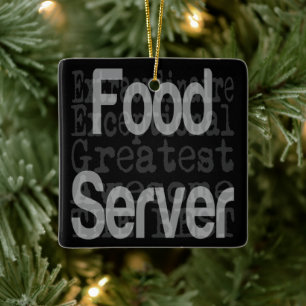 Food Server Extraordinaire Keramisch Ornament