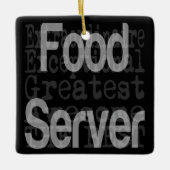Food Server Extraordinaire Keramisch Ornament (Voorkant)