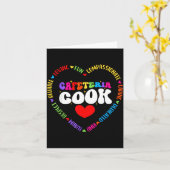 Food Services Crew Cafeteria Cook Helper School Sq Kaart (Gele Bloem)