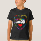 Food Services Crew Cafeteria Cook Helper School Sq T-shirt (Voorkant)