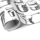 Food Sketch Cadeaupapier (Rol Hoek)