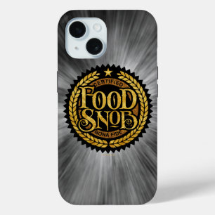Food Snob - grappig eten liefhebber iPhone 15 Case