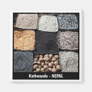 Food & Spices Market, Kathmandu - Nepal Magneet