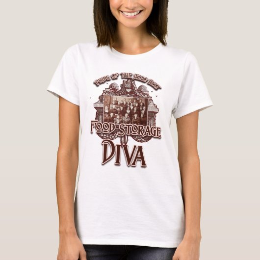 Food Storage Diva: Pride van de Jello Belt T-shirt (Voorkant)