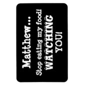 Food Thief Warning-Fridge Magnet Humor Magneet (Verticaal)