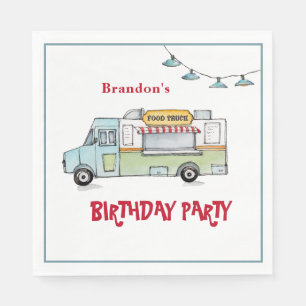 Food Truck Birthday Party Servet