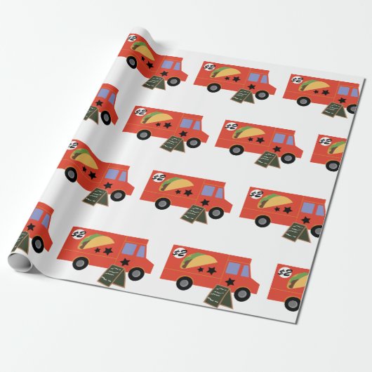 Food Truck Cadeaupapier (Uitgerold)