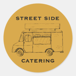 Food Truck Custom Gele Sticker