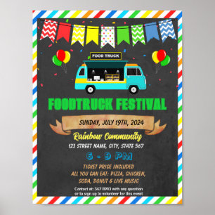 Food Truck Event sjabloon Poster
