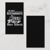 Food Truck Festival Restaurant Street Food Lover Visitekaartje (Voorkant / Achterkant)
