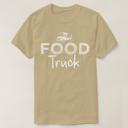 Food Truck Lettering Street Food Popup Restaurant T-shirt (Design voorkant)