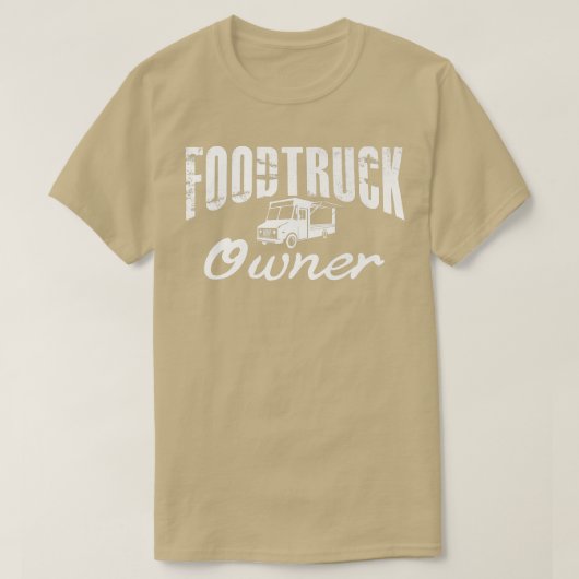 Food Truck Lettering Street Food Popup Restaurant T-shirt (Design voorkant)