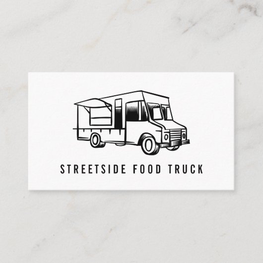 Food Truck Logo Visitekaartje (Voorkant)