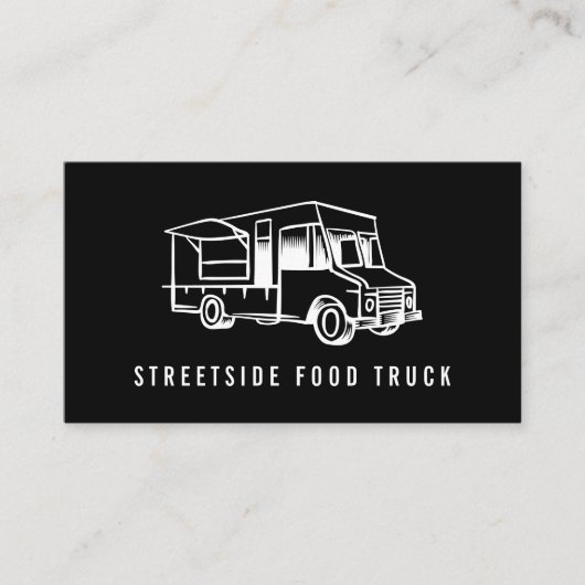 Food Truck Logo Visitekaartjes (Voorkant)