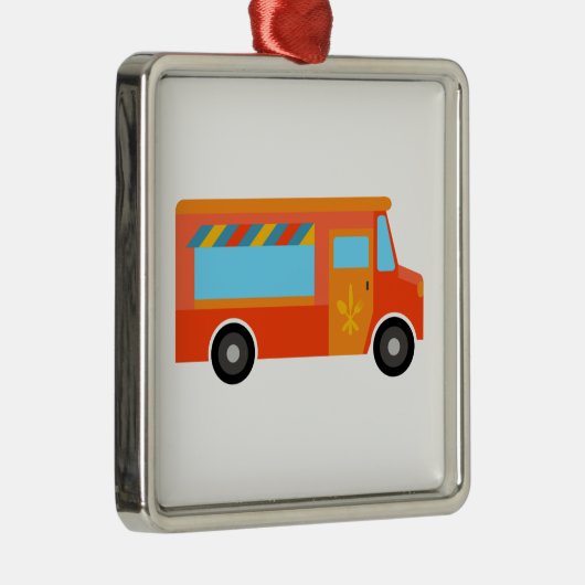 Food Truck Metalen Ornament (Rechts)
