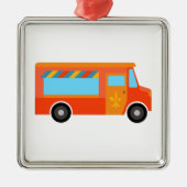 Food Truck Metalen Ornament (Voorkant)