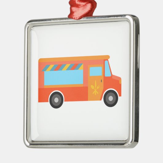 Food Truck Metalen Ornament (Links)