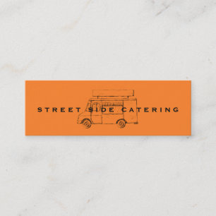 Food Truck Oranje Mini Visitekaartjes