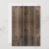 Food Truck Rustic Barn Wood Birthday Party Kaart (Achterkant)