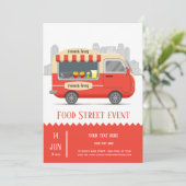 Food truck straat friet kaart (Staand voorkant)