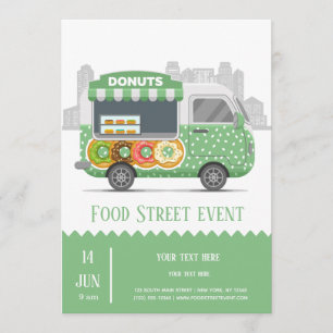 Food truck straatdonuts kaart