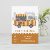 Food truck straatkoffie kaart (Staand voorkant)