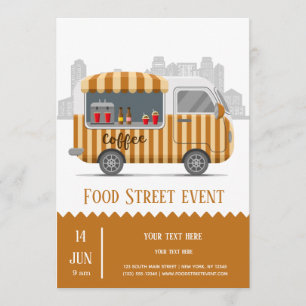 Food truck straatkoffie kaart