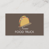 Food Truck Taco Logo Visitekaartje (Voorkant)