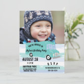 Food Truck Verjaardagsfeestfoto Kaart (Staand voorkant)