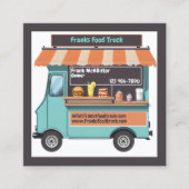 Food Truck Vierkante Visitekaartje (Voorkant)