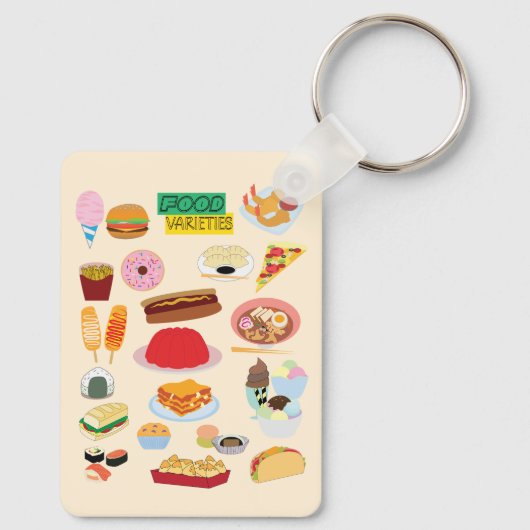 Food Varieties Sleutelhanger (Achterkant)