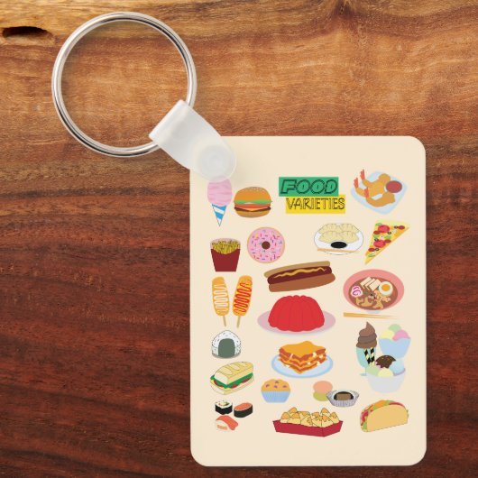 Food Varieties Sleutelhanger (Voorkant)