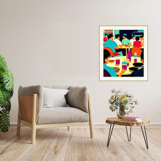 Foodcourt- Canvas Art Print