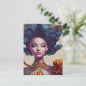 Foodgevecht Queen Briefkaart (Staand voorkant)