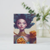 Foodgevecht Queen Briefkaart (Staand voorkant)