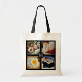 Foodie aangepaste monogram canvas tas 5 (Voorkant)