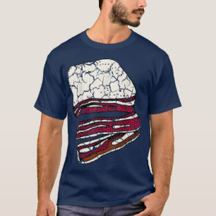 Foodie Bacon Pork Disted T-shirt