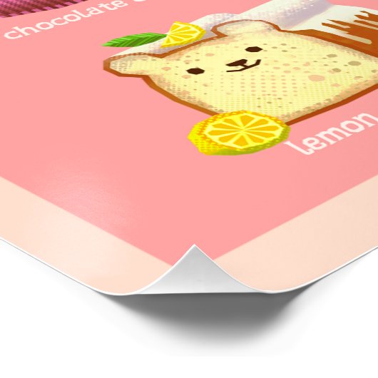 Foodie beren poster (Hoek)