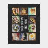 Foodie Custom fleece deken (Voorkant)