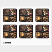 Foodie custom monogram stickers 3 (Vel)