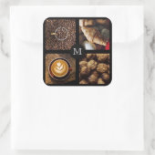 Foodie custom monogram stickers 3 (Tas)