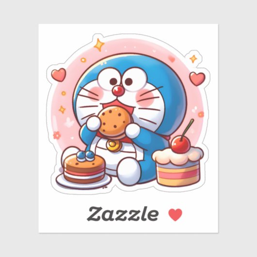 Foodie Doraemon Sticker (Vel)