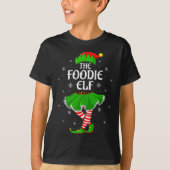Foodie Elf Christmas Family Girls Women Elf Squad T-shirt (Voorkant)