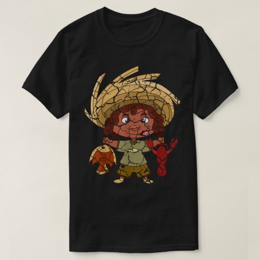 Foodie Fisherman Distance T-shirt (Design voorkant)